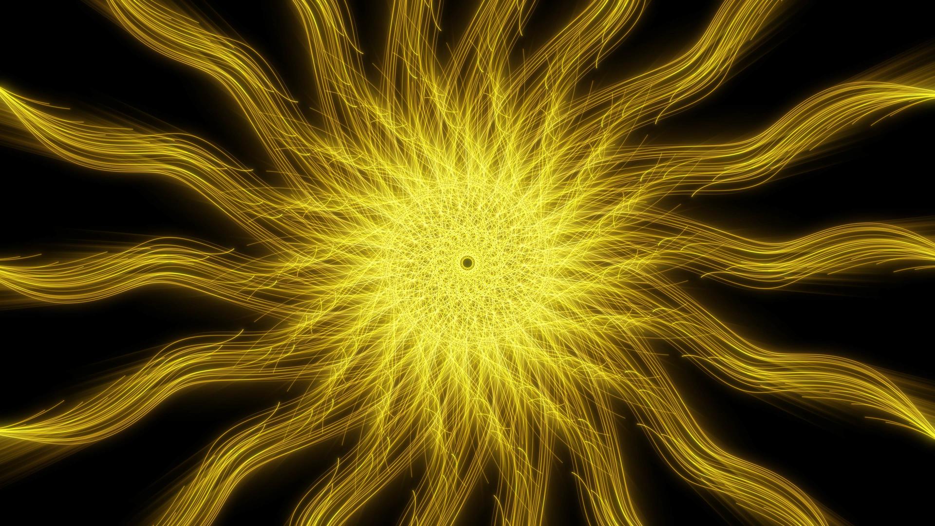 酷金光粒子圆圈聚集在一起视频的预览图