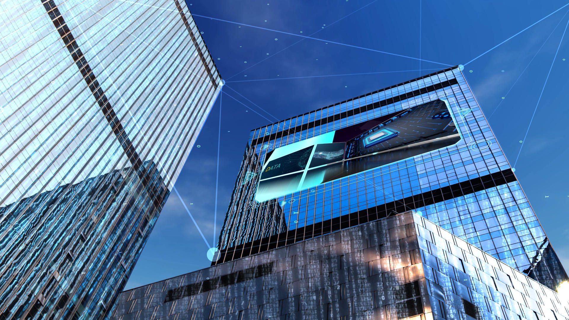 数字科技5G智慧城市化建设AE模板视频的预览图