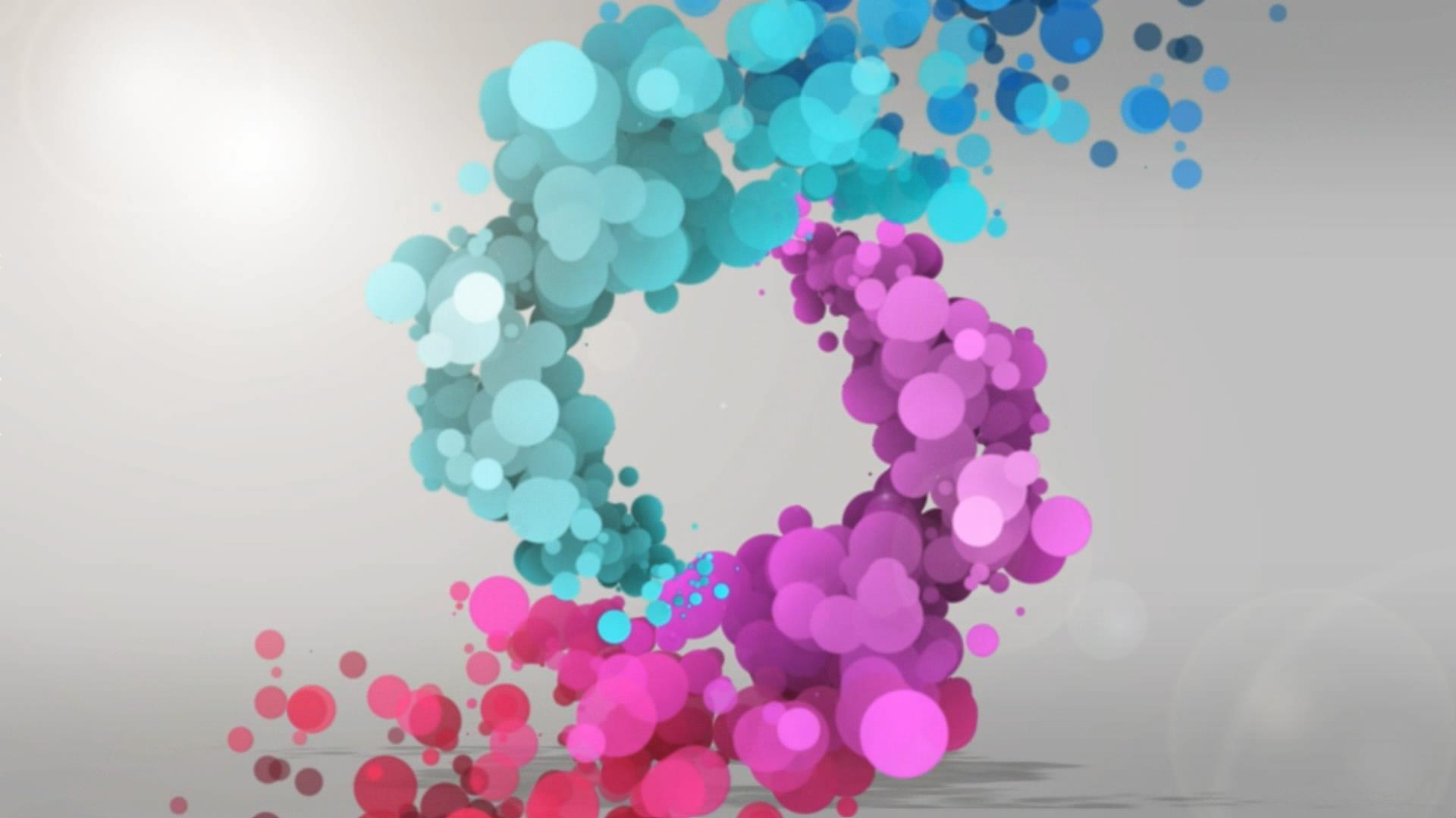 彩色粒子片头ae模板视频的预览图