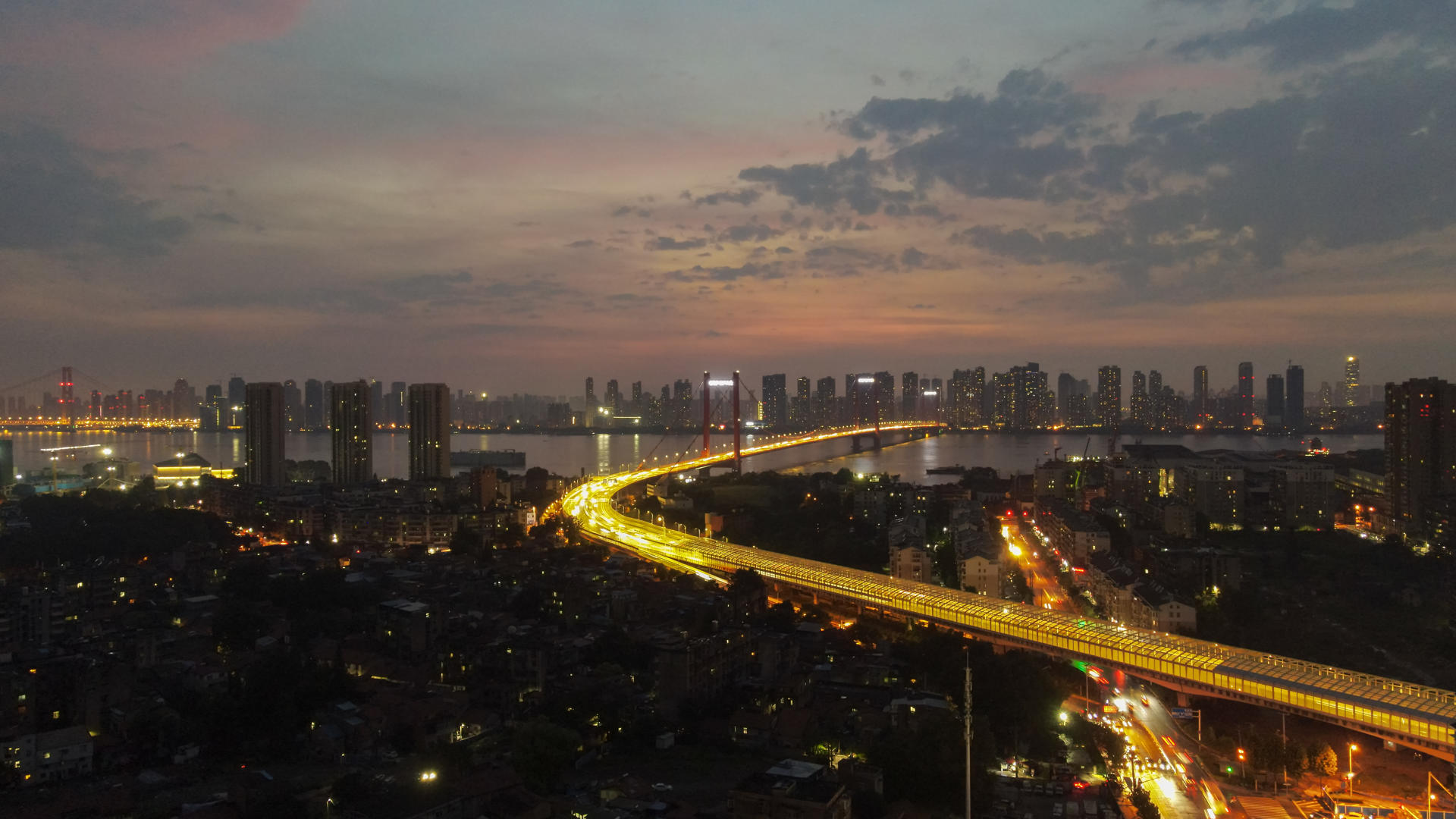 8k素材延时摄影城市交通桥梁道路素材视频的预览图