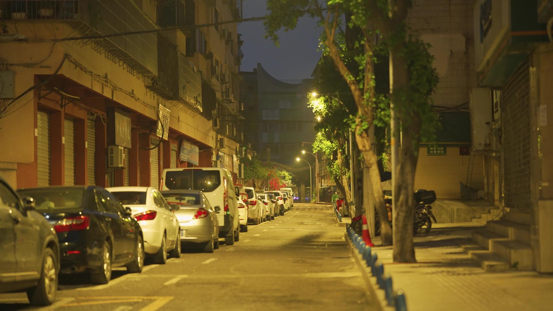 城市街景人文意境4k实拍夜景视频的预览图