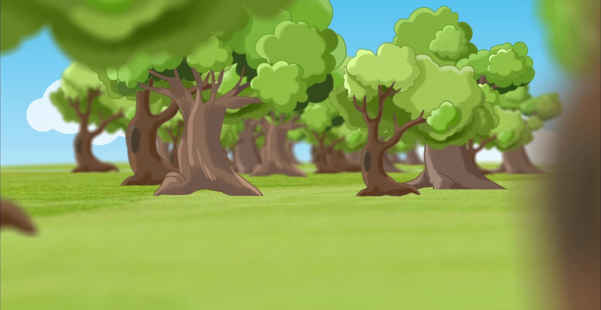 4k卡通森林冲屏动画背景视频视频的预览图