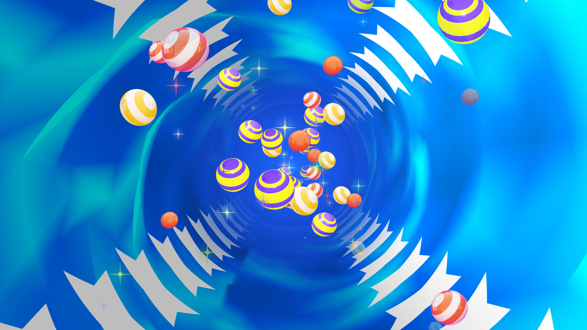创意隧道甜美小球视频的预览图