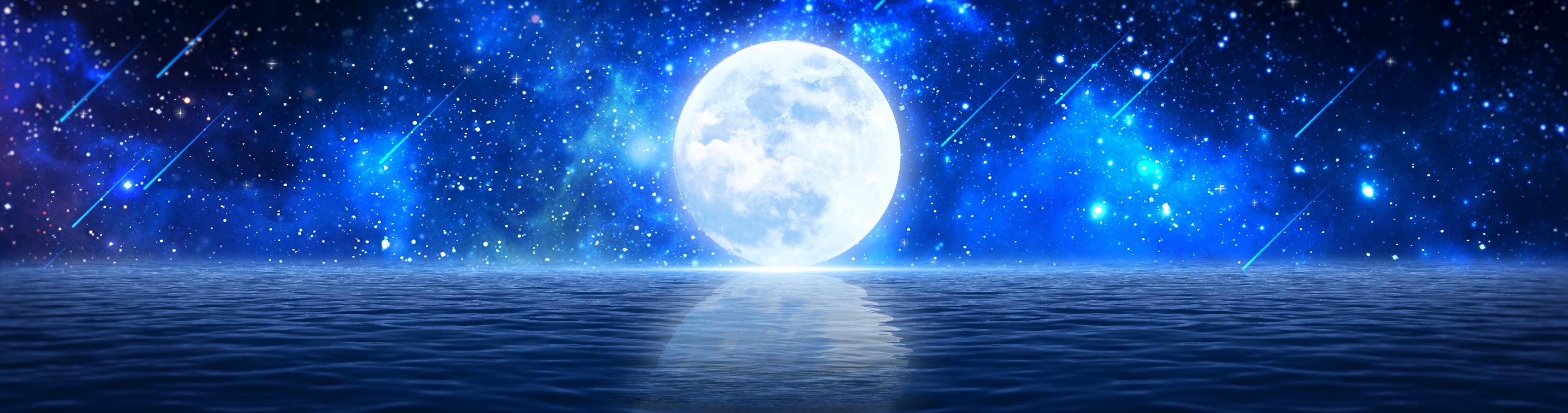 超宽屏海面月亮视频的预览图