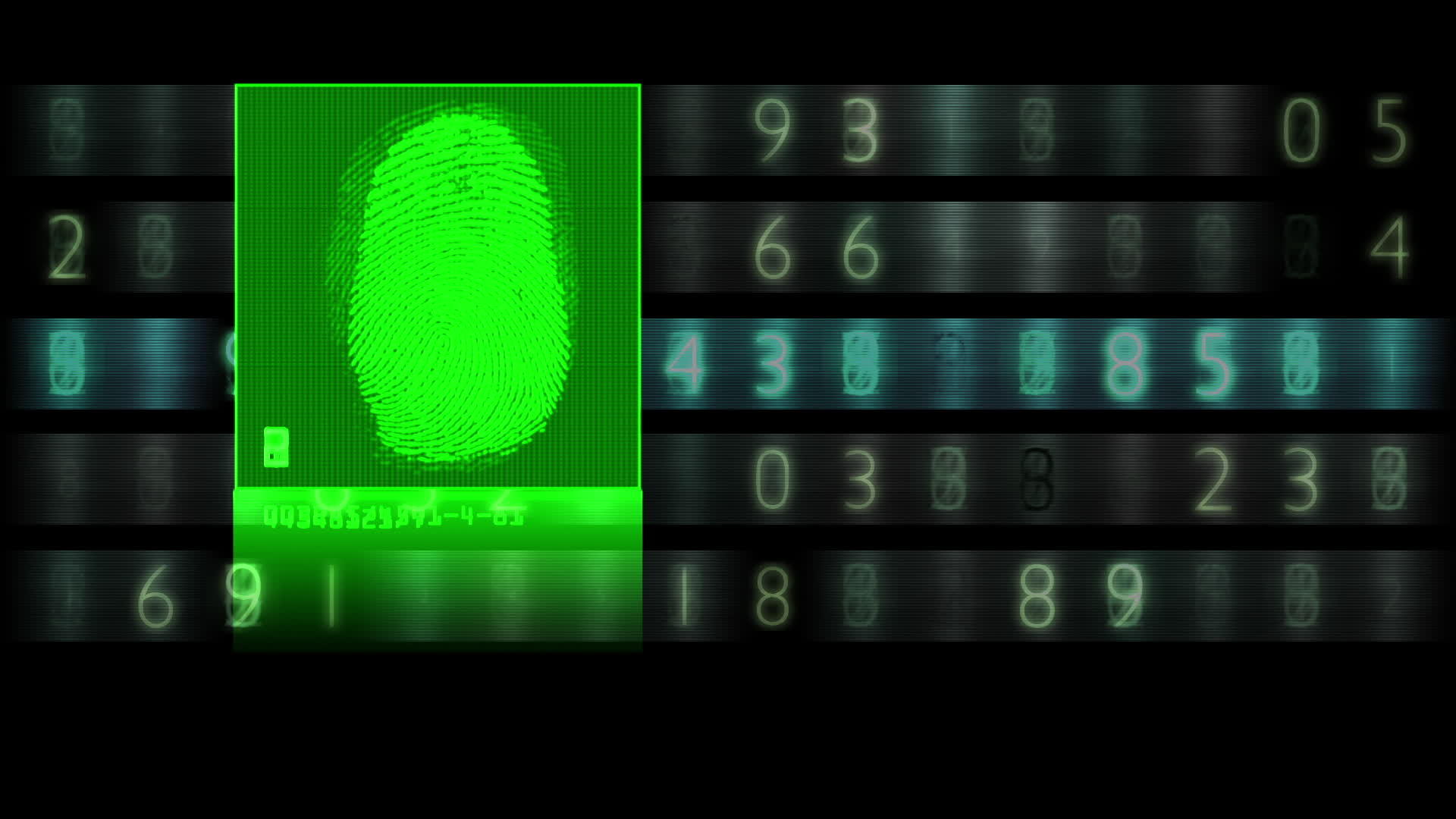 科技指纹扫描成功匹配动画效果视频的预览图