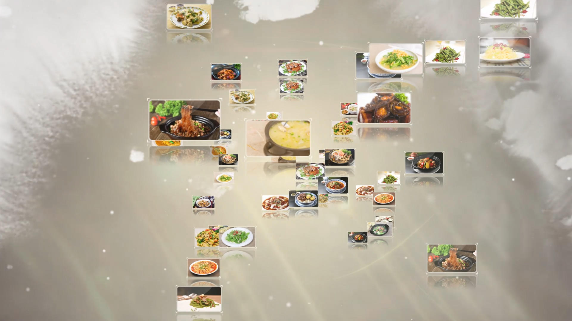 中餐厅水墨菜单相册展示ae模板视频的预览图