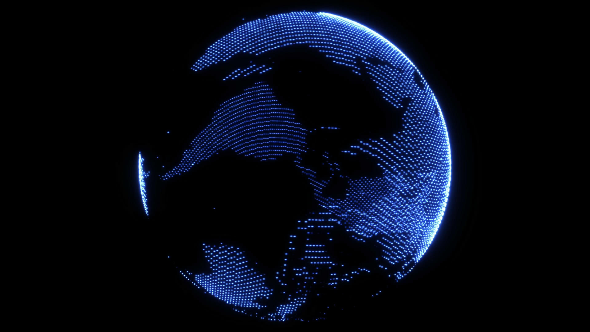 高科技粒子地球视频素材视频的预览图