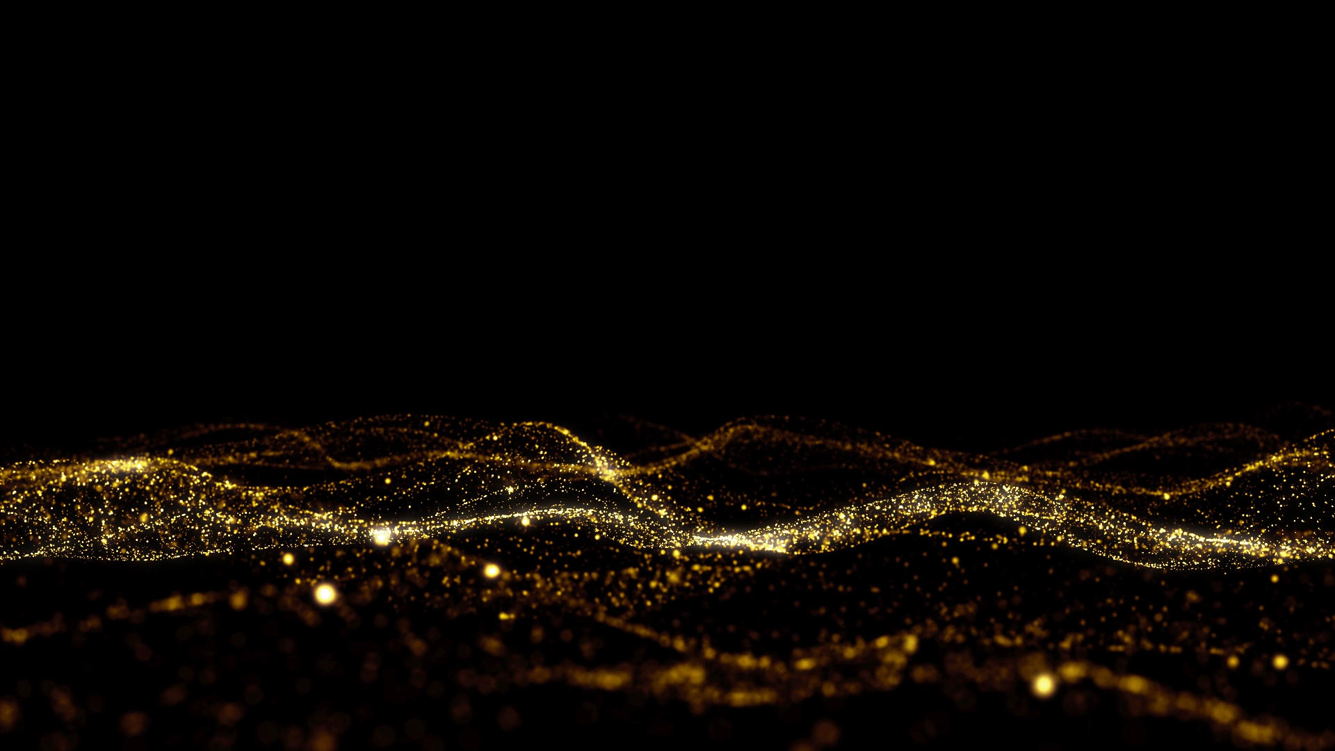 金色粒子波浪背景视频的预览图