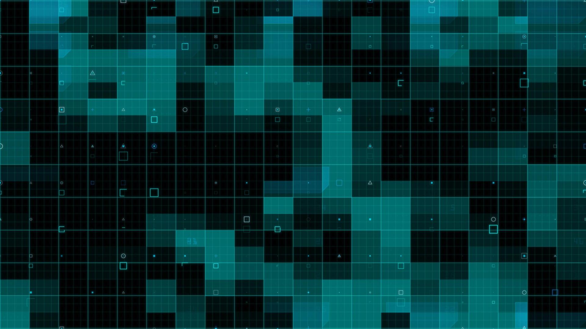 蓝科技网格图形数字元素动画视频的预览图