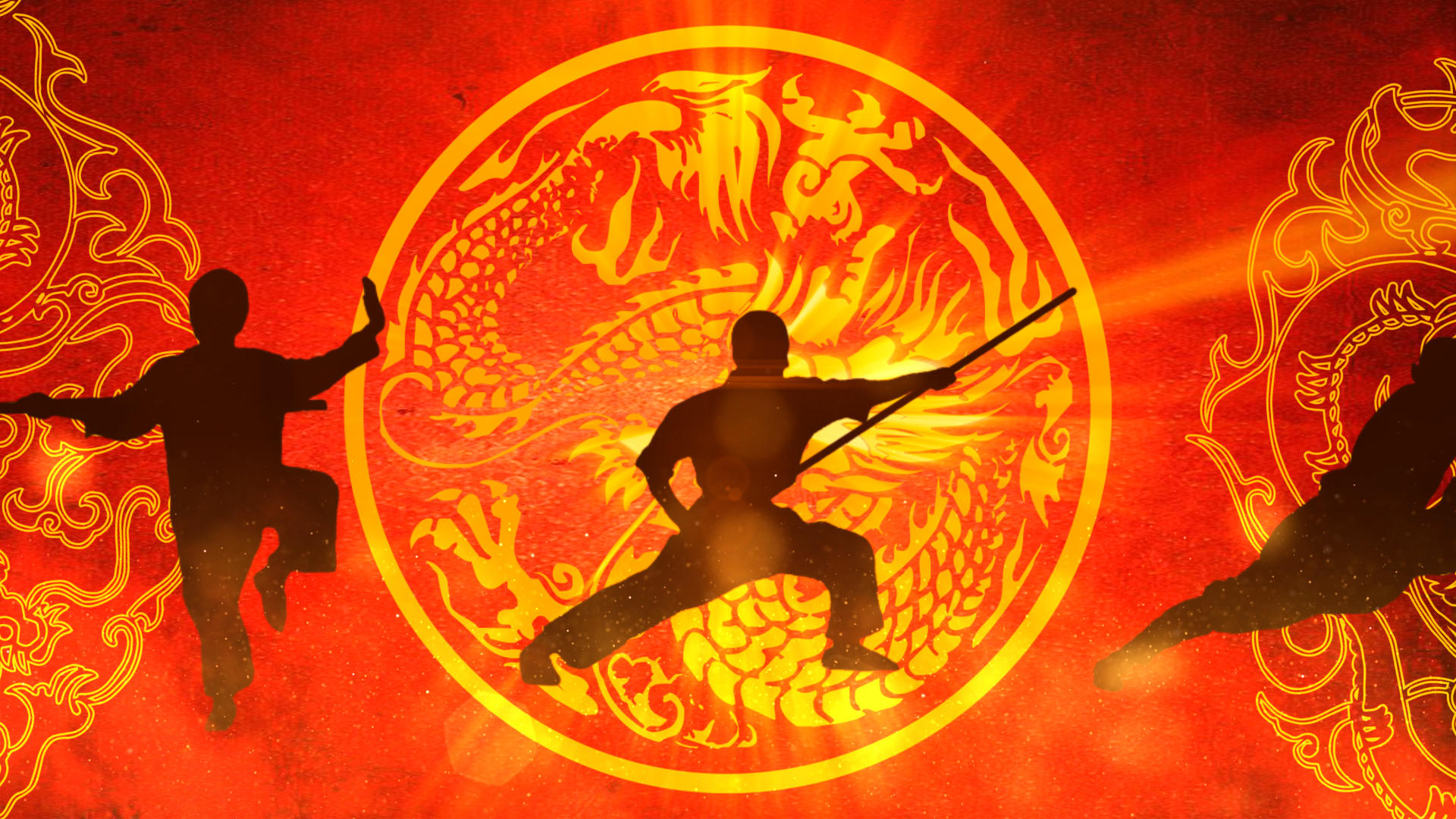中华武术舞台背景视频的预览图