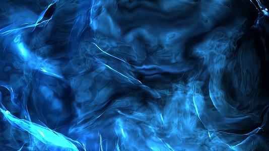蓝水波纹抽象水波纹4k蓝水流视频素材视频的预览图