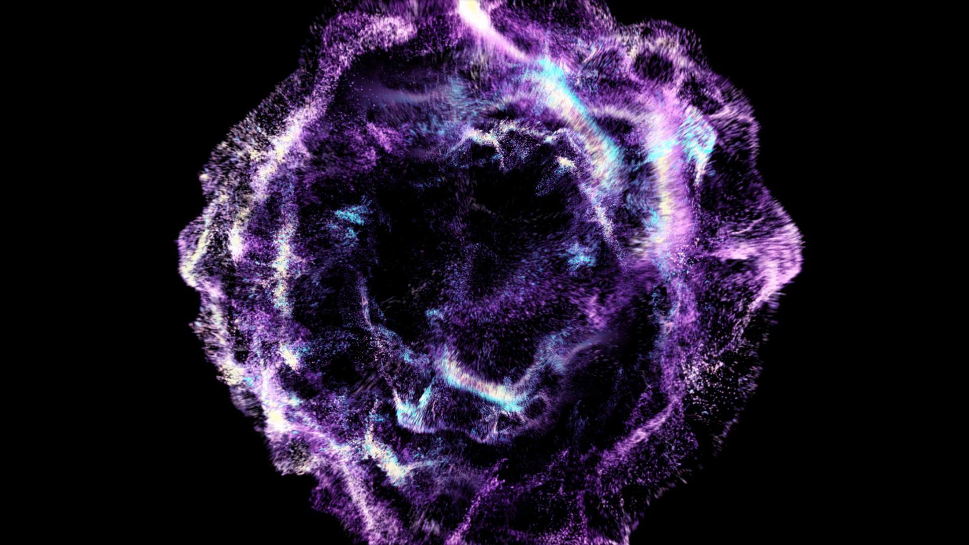 酷炫的粒子爆炸冲击波视频的预览图