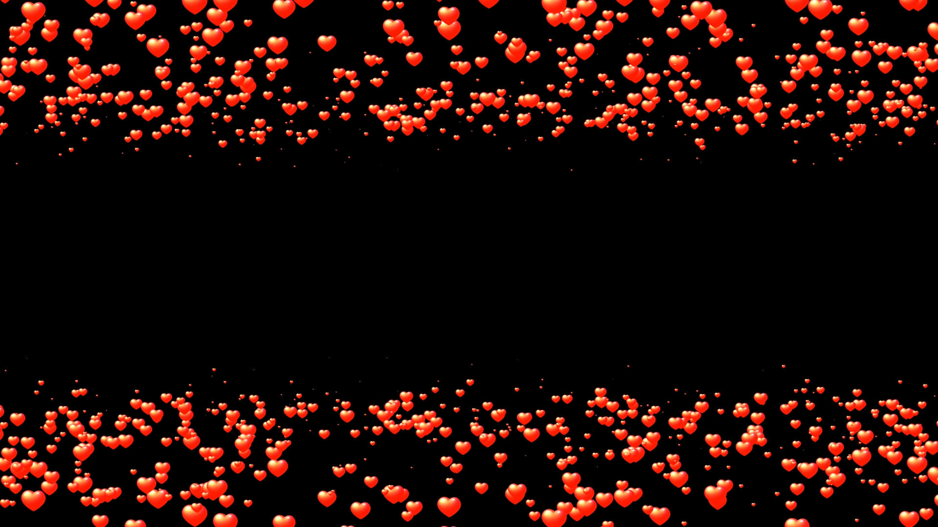 透明通道爱心粒子边框素材视频的预览图