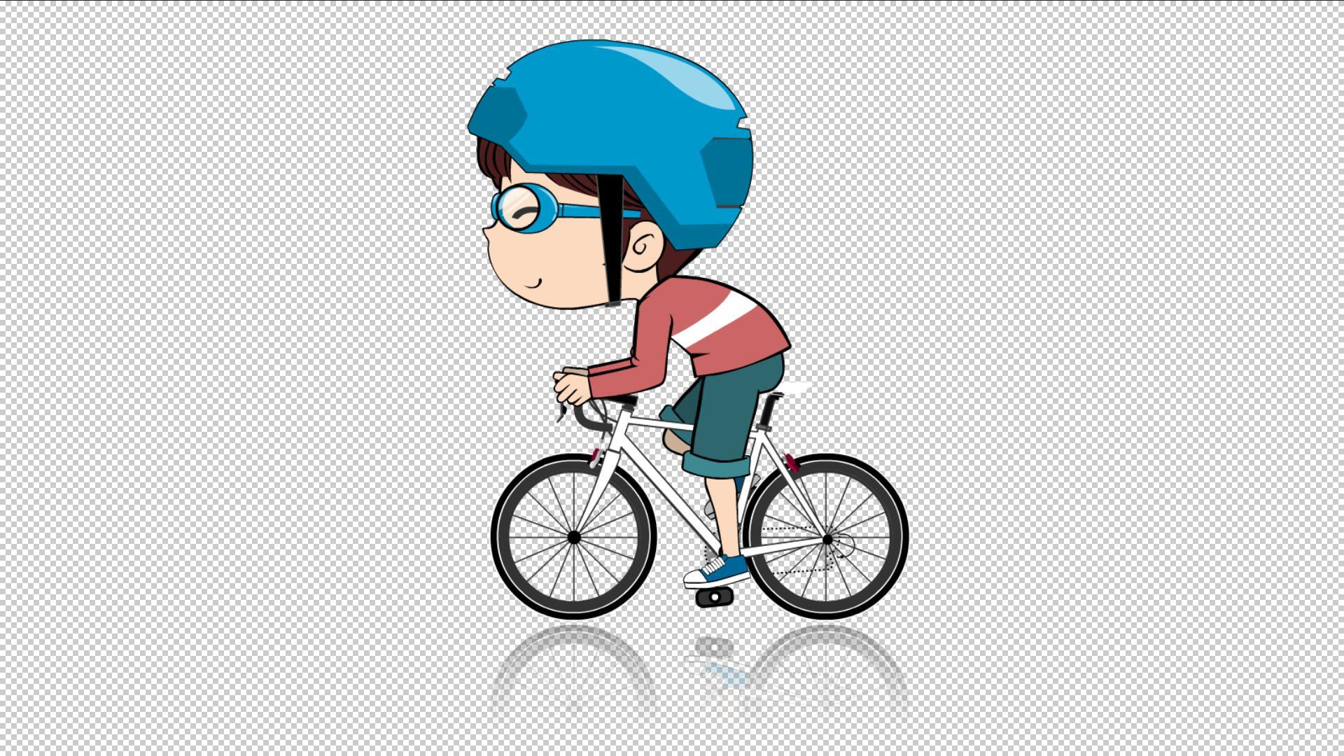 运动自行车动画（含通道）视频的预览图