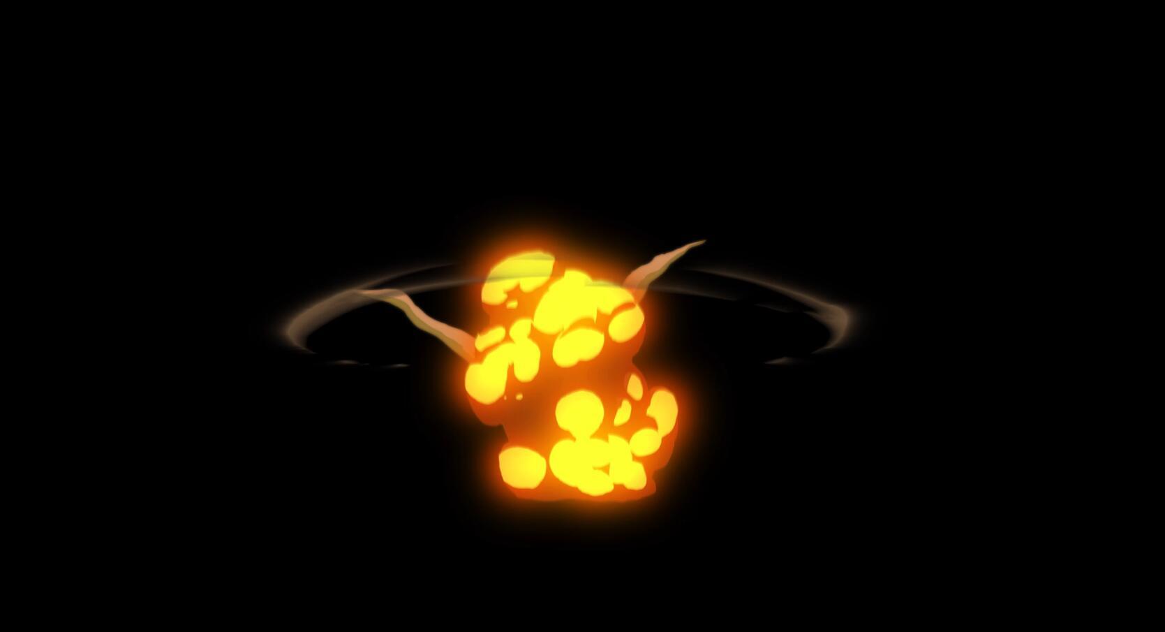 mg动态爆炸烟雾闪光动画元素视频的预览图