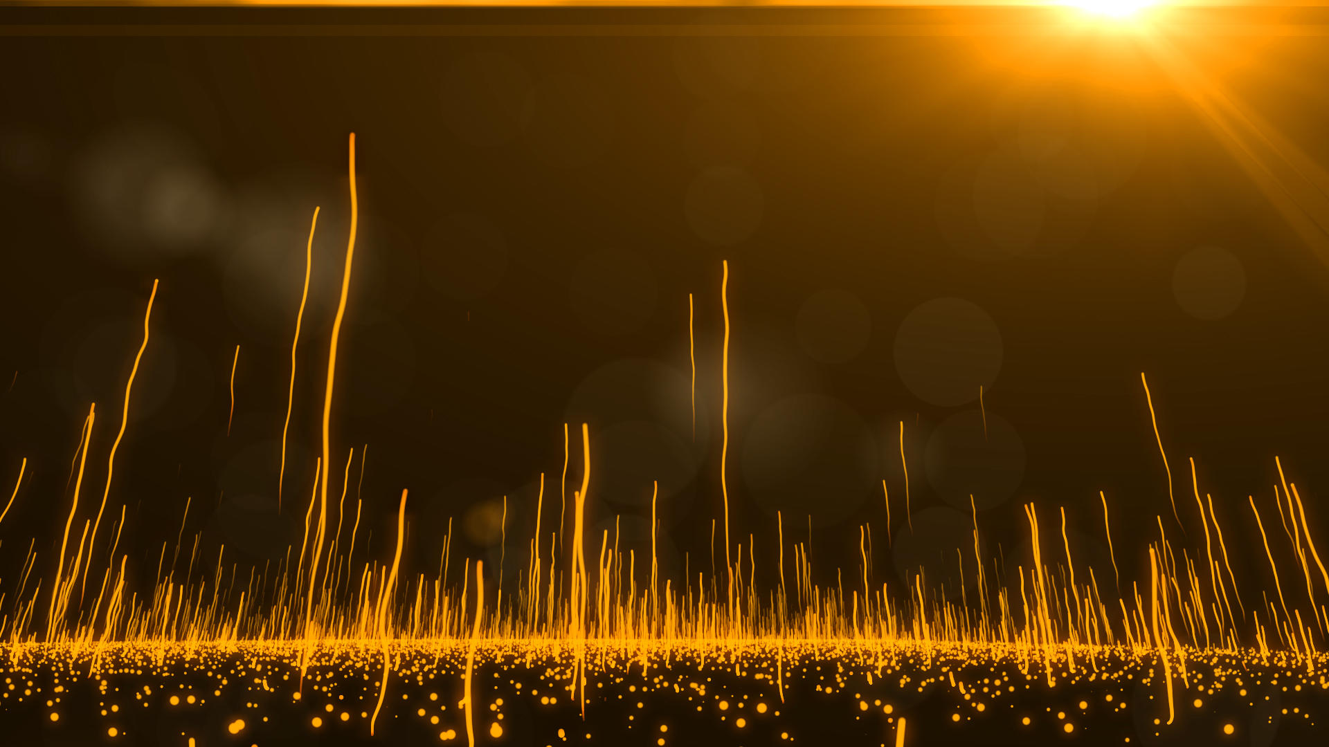 大气金色粒子光线上升AE背景视频的预览图