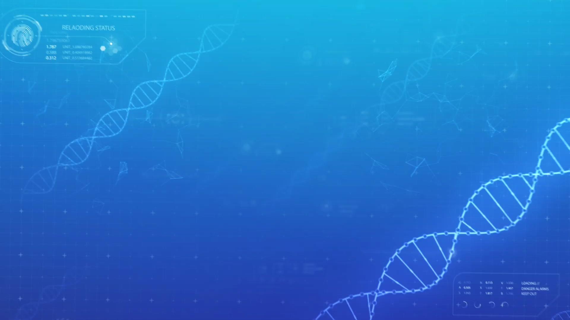 蓝色科技生物医疗背景视频的预览图