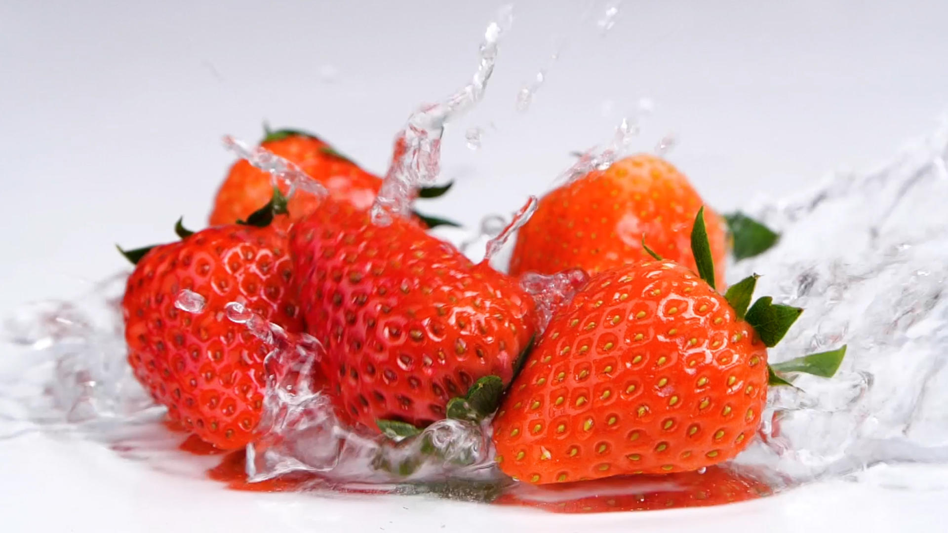 升格草莓新鲜水果美食食材视频的预览图
