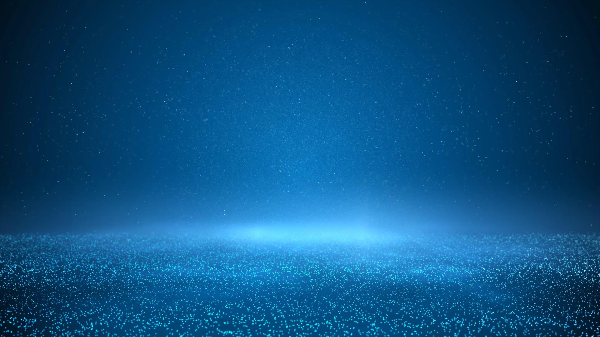 4K蓝色粒子唯美背景视频的预览图