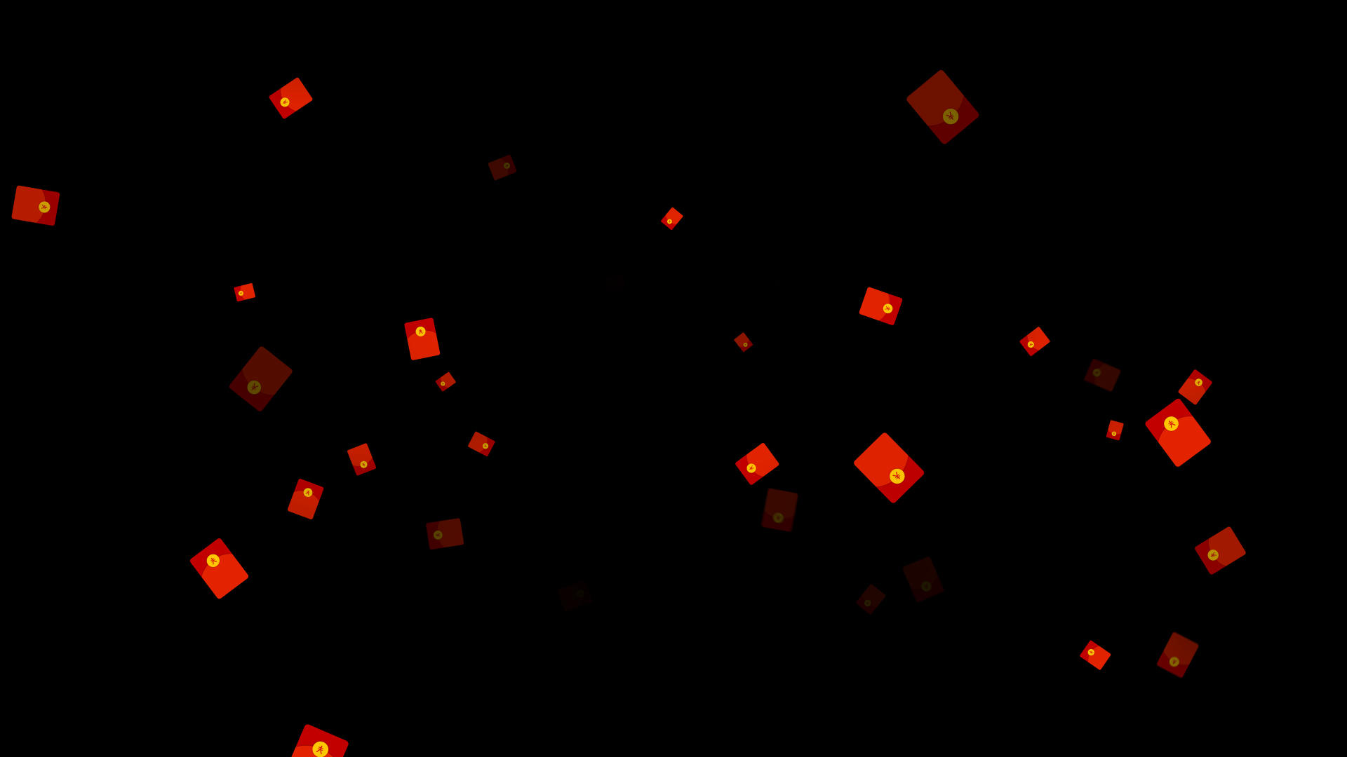 红包雨飞出合成素材带通道视频的预览图