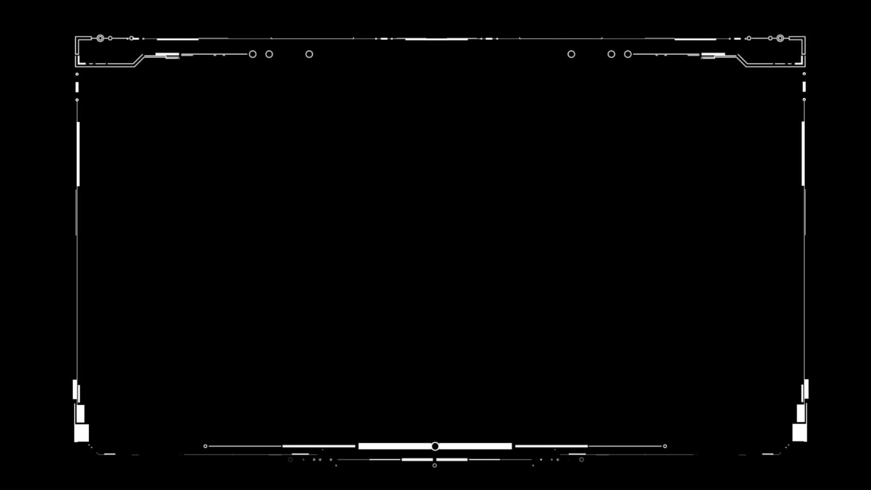 全息科技边框透明视频素材视频的预览图