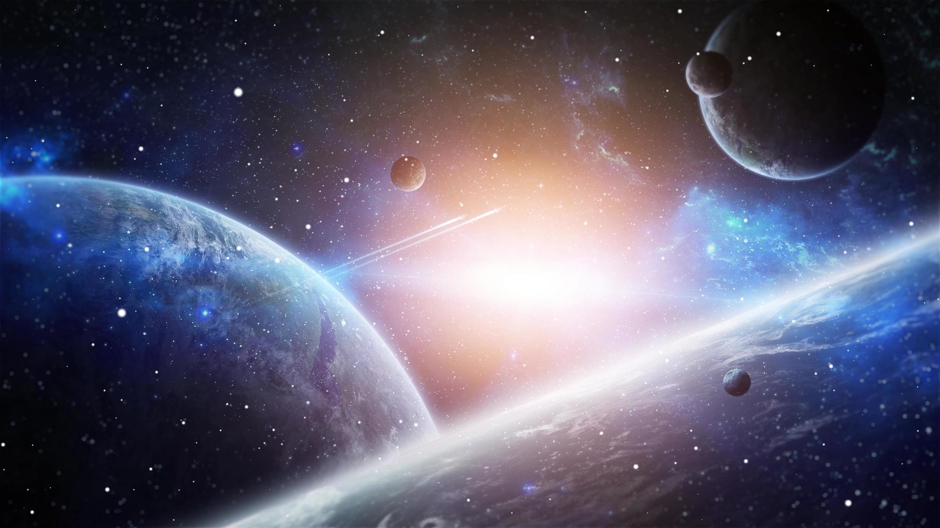 科幻宇宙星球背景视频4k4视频的预览图