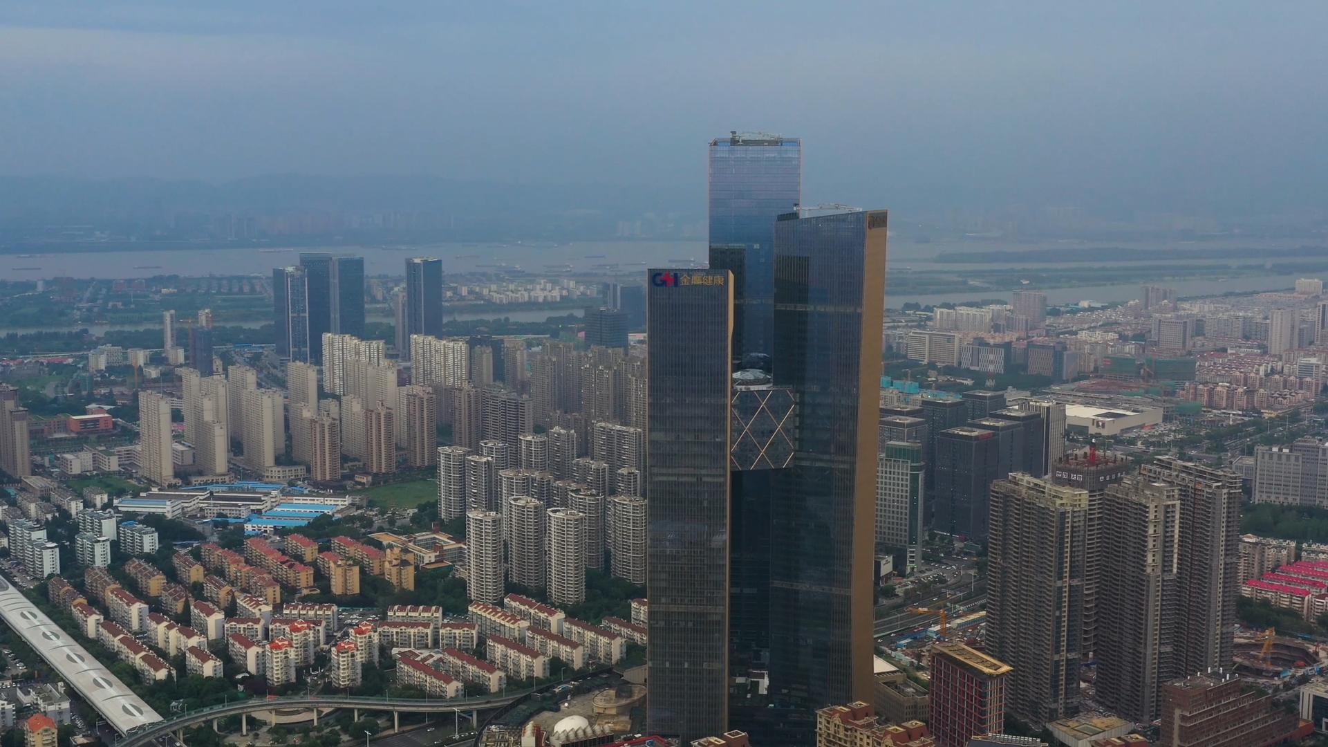 南京cbd航拍视频的预览图