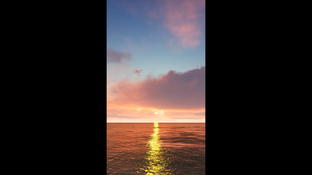 晚霞落日天空背景视频的预览图