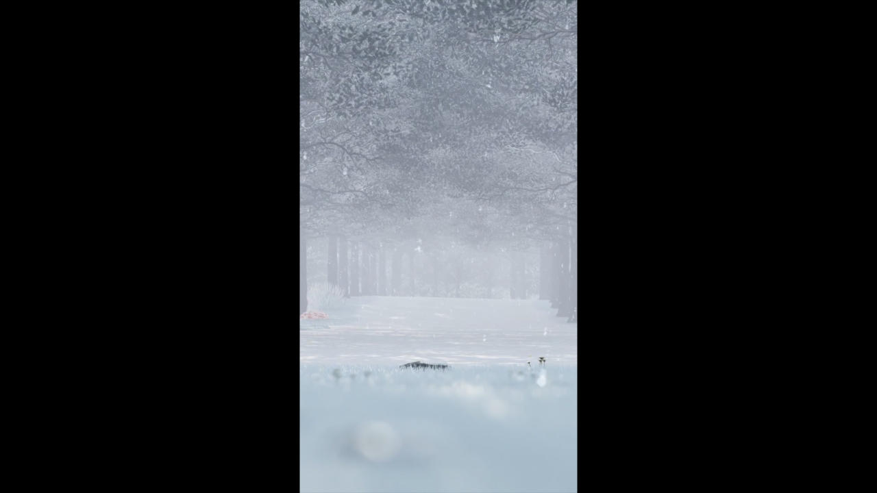 唯美冬天下雪背景视频的预览图
