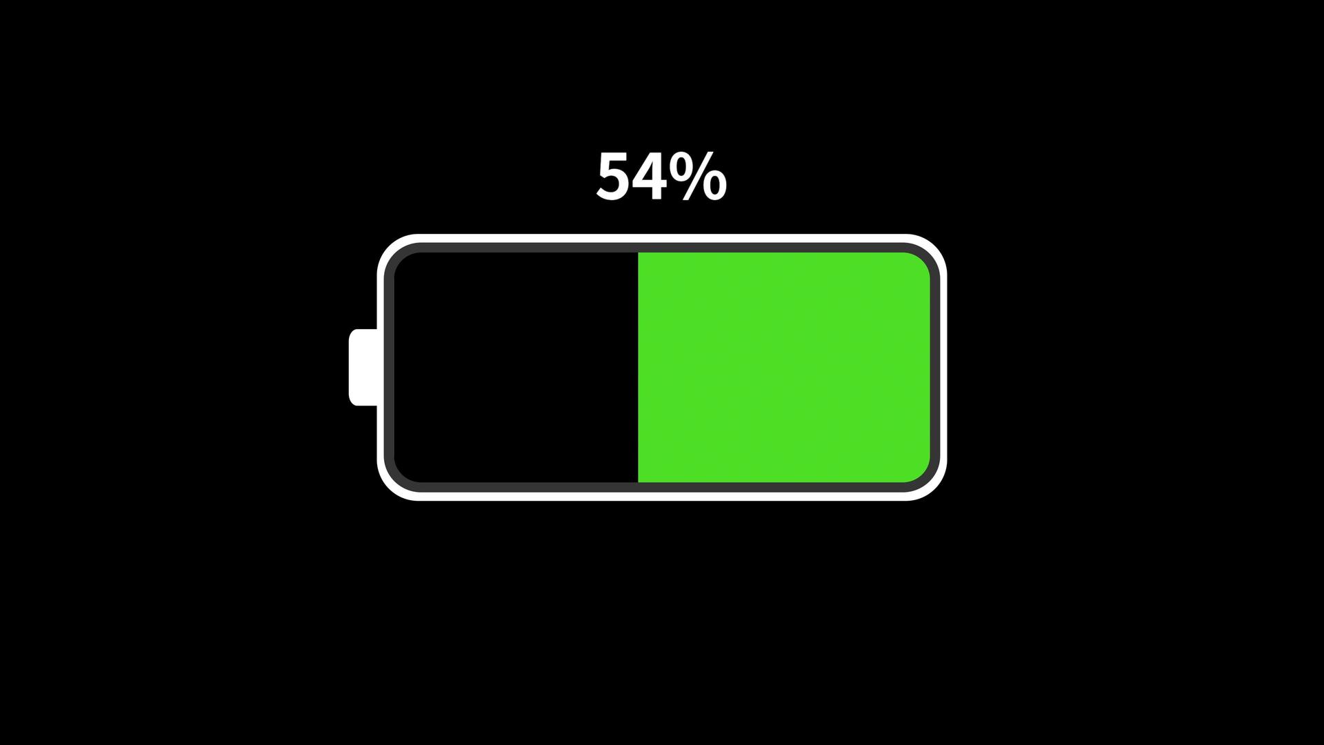 电池百分比充电带通道4K视频的预览图