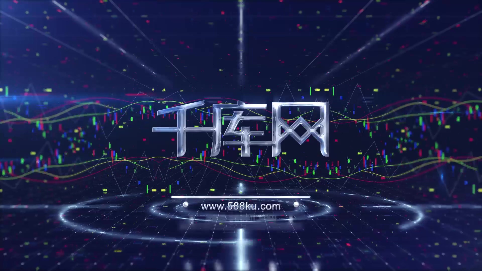 高科技商务金融片头标志AE模板视频的预览图