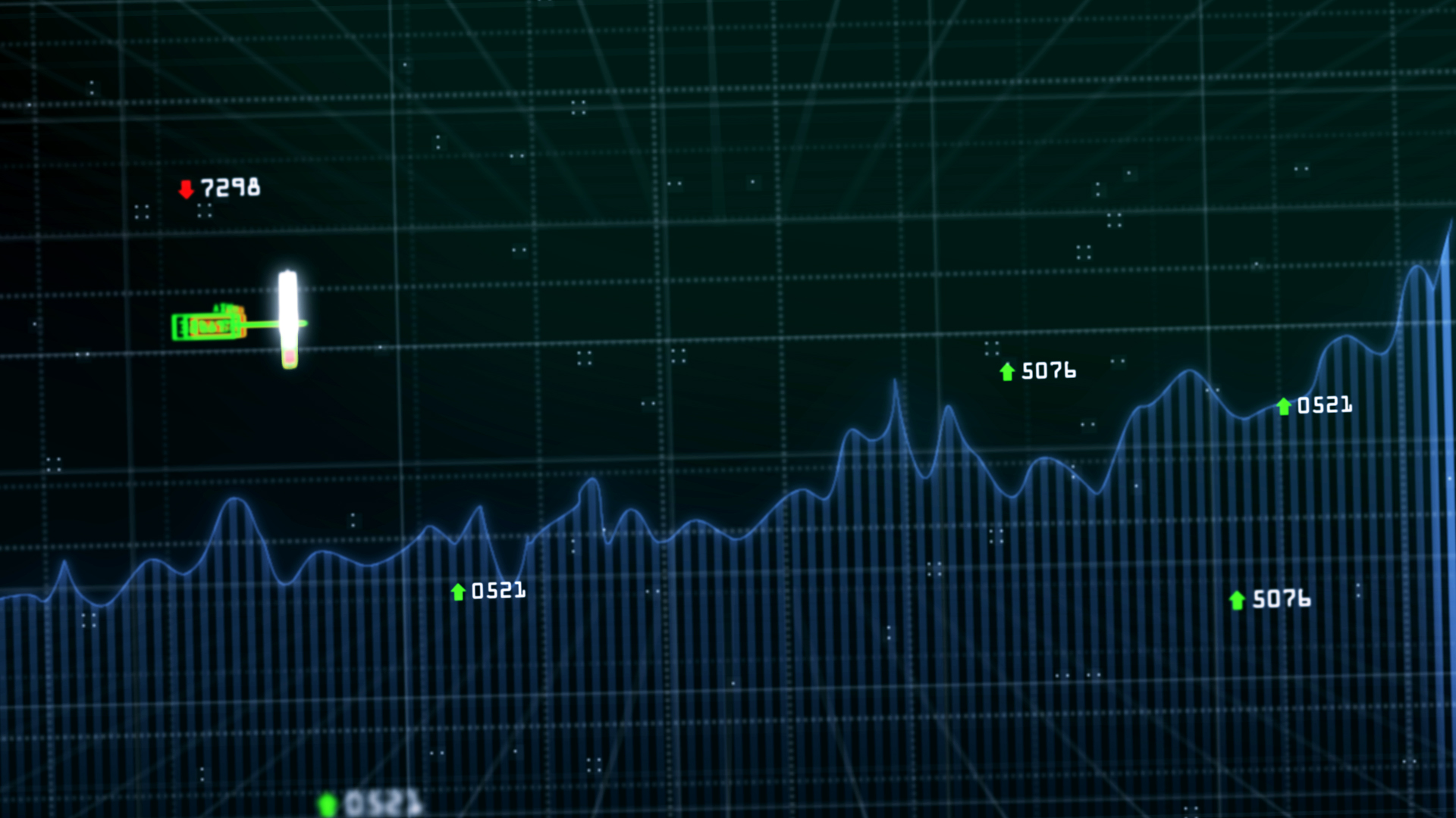 科技感数据经济股票走势文字片头视频的预览图