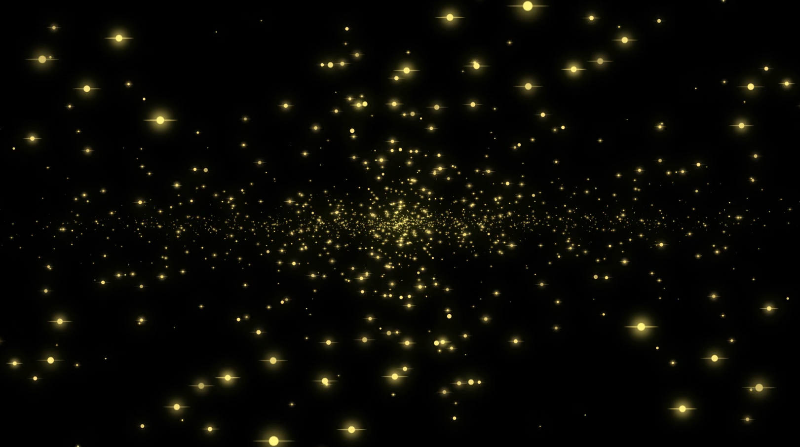 带通道金色粒子循环后期光效特效视频的预览图