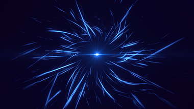 蓝色发光粒子光束漩涡视频背景素材商务科技视频的预览图