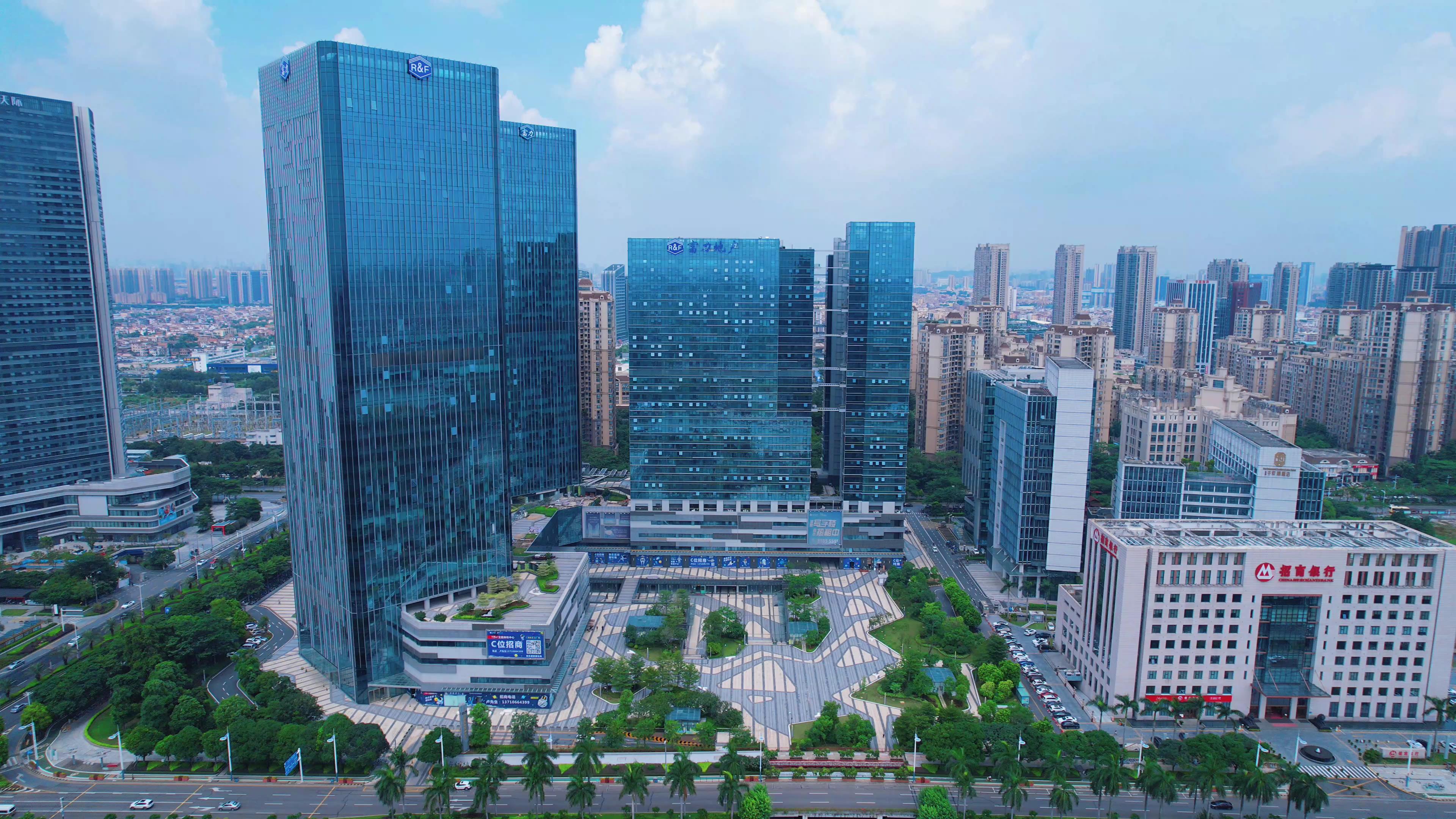 5.4k佛山华南国际金融中心富力国际商务金融中心视频的预览图