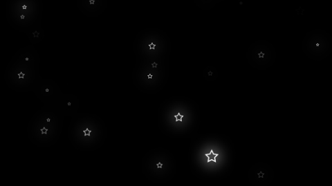 白色唯美浪漫空心星光星点闪烁带通道特效素材视频的预览图