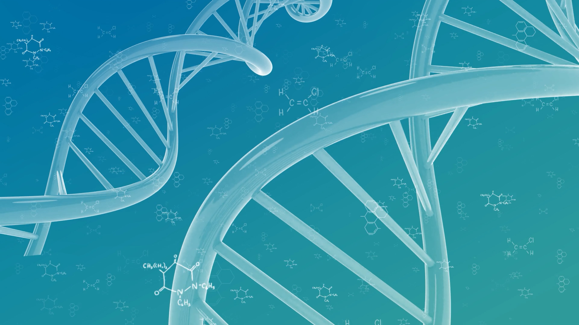 3D细胞分子DNA结构链医疗化学视频素材视频的预览图