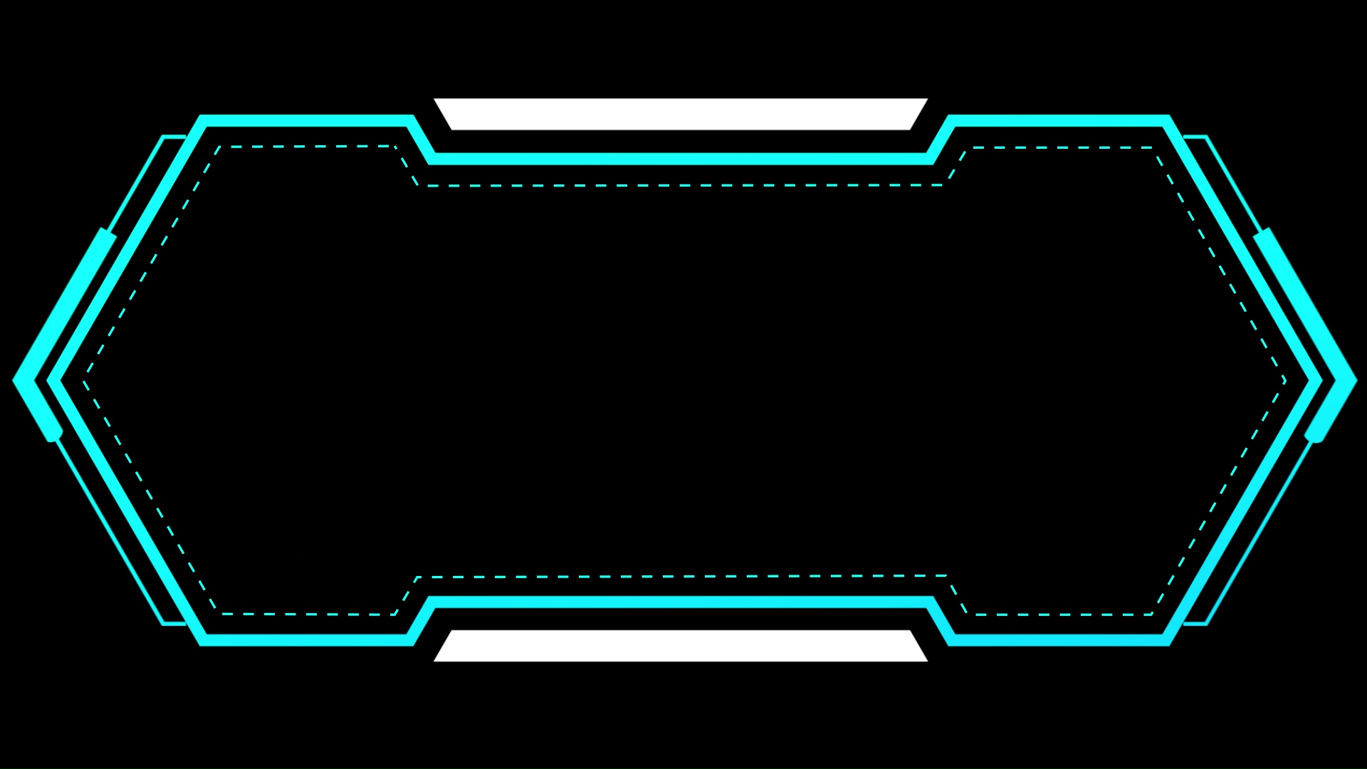 闪光科技蓝色线条边框信息框文本框视频框视频的预览图
