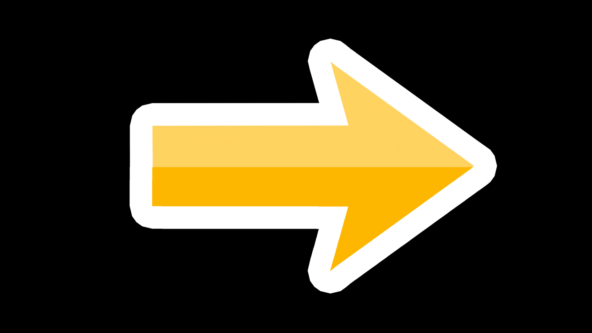黄色向右指示动态箭头视频的预览图