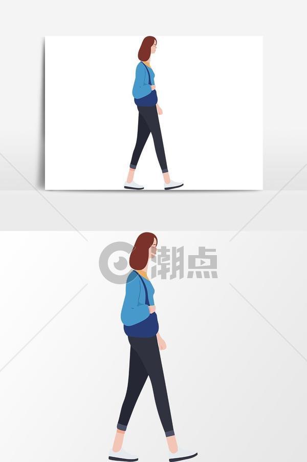 卡通可爱行人矢量元素设计元素1024*1540图片素材免费下载-编号1126047-潮点视频
