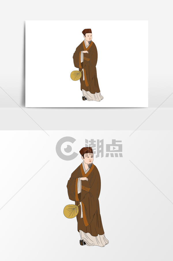 中国古代乡绅形象元素设计元素1024*1540图片素材免费下载-编号1174450-潮点视频