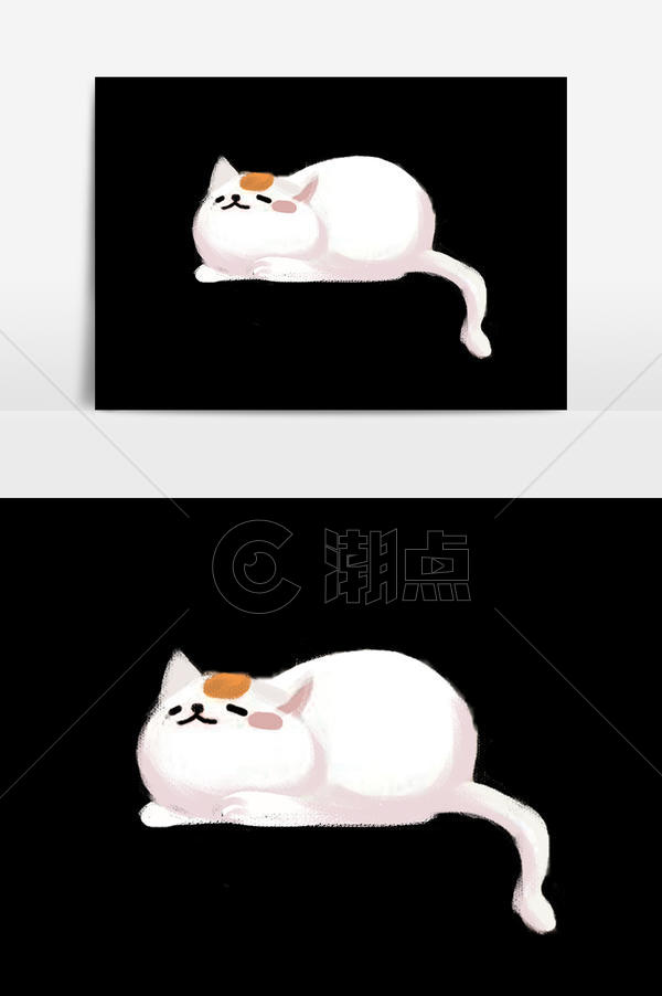 猫咪可爱元素设计通用背景1024 1540图片素材免费下载 编号 潮点视频