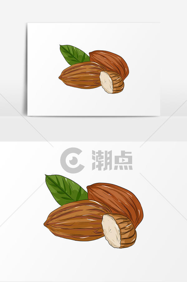 坚果杏仁卡通创意元素设计元素1024*1540图片素材免费下载-编号1232710-潮点视频