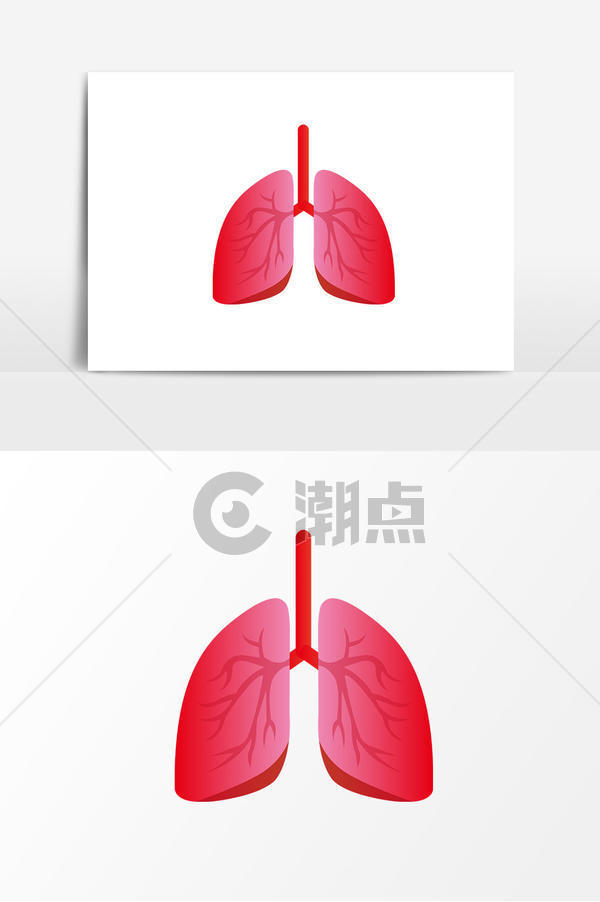 彩色渐变健康新鲜肺部器官元素设计元素1024*1540图片素材免费下载-编号1293942-潮点视频