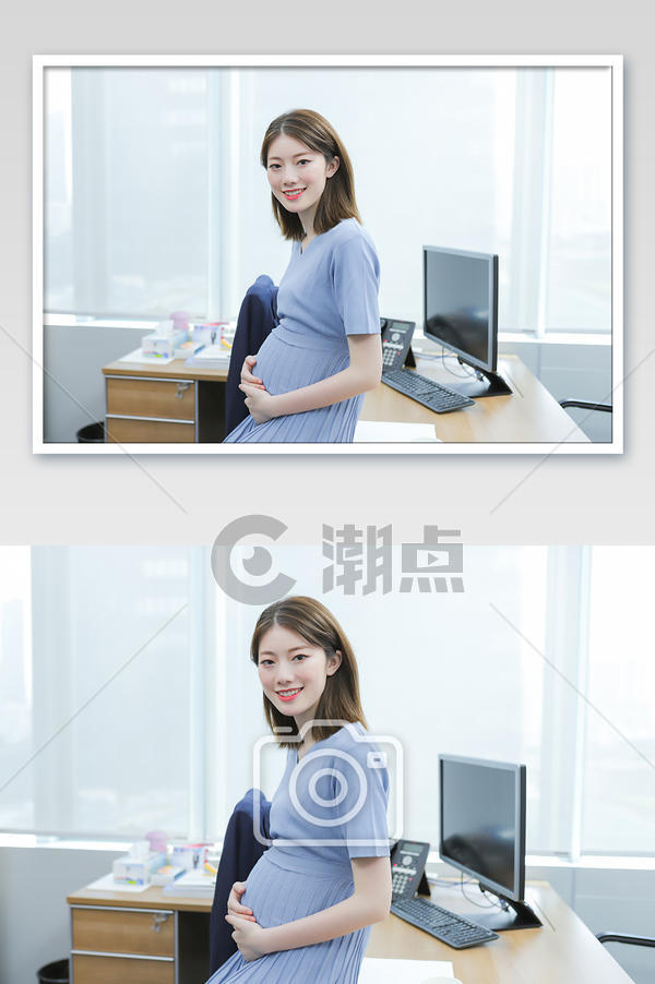 商务办公楼职场妈妈孕妇孕肚摄影图摄影图1024*1540图片素材免费下载-编号1315595-潮点视频