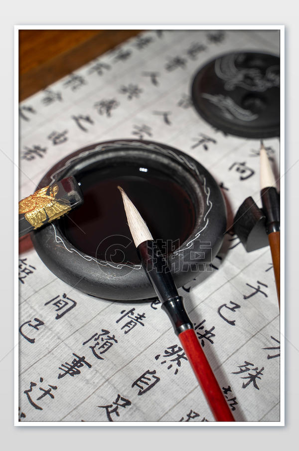 文房四宝-笔墨纸砚摄影图1024*1542图片素材免费下载-编号1365456-潮点视频