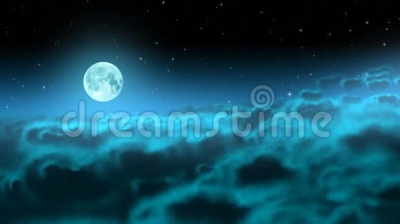 月亮越过夜空视频的预览图
