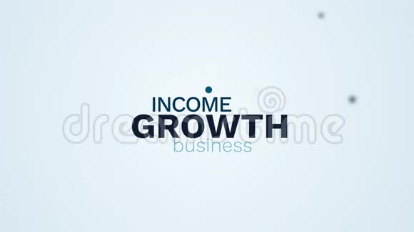 增长收入业务利润增长趋势成功图经济动画字云背景视频的预览图