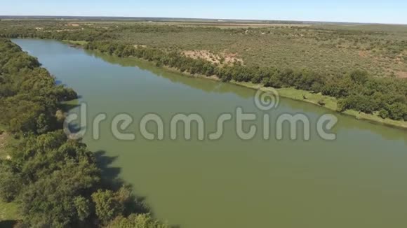 Vaal河的空中景观南非视频的预览图