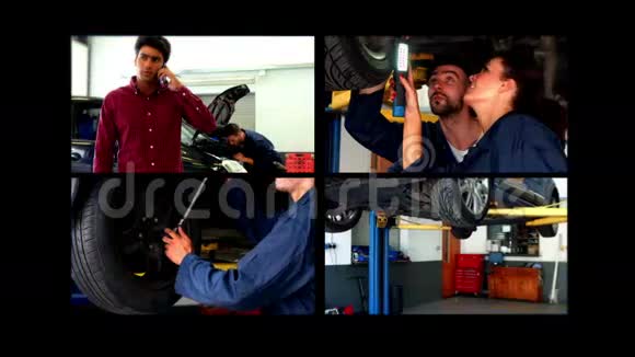 汽车修理工的碰撞视频的预览图